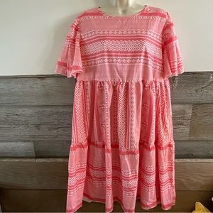 Shein aztec print babydoll dress size XL
